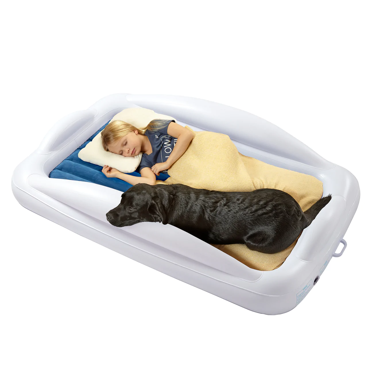 Inflatable Toddler Travel Bed hiccapop sleepy toddler