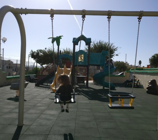 Playground & adult fitness area