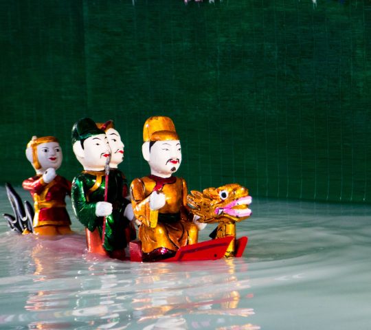 Water Puppet Show at The Golden Dragon Water Puppet Theater